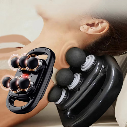 Cordless Muscle Relief Massage Gun with 6 Interchangeable Tips