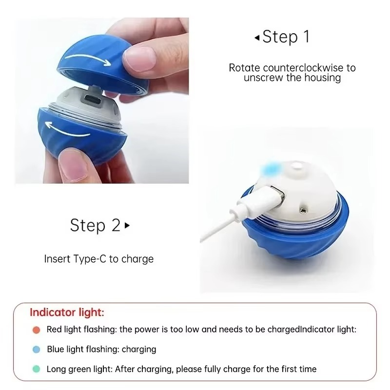 Fun Pet Electronic Ball Toy for Dogs and Cats