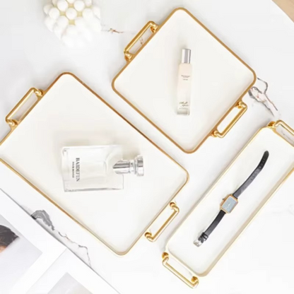 Stylish Plastic Serving Storage Tray - Hehif