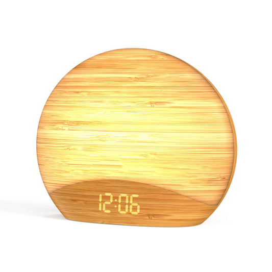 Colorful LED Wake Up Alarm Clock with Sounds - Hehif