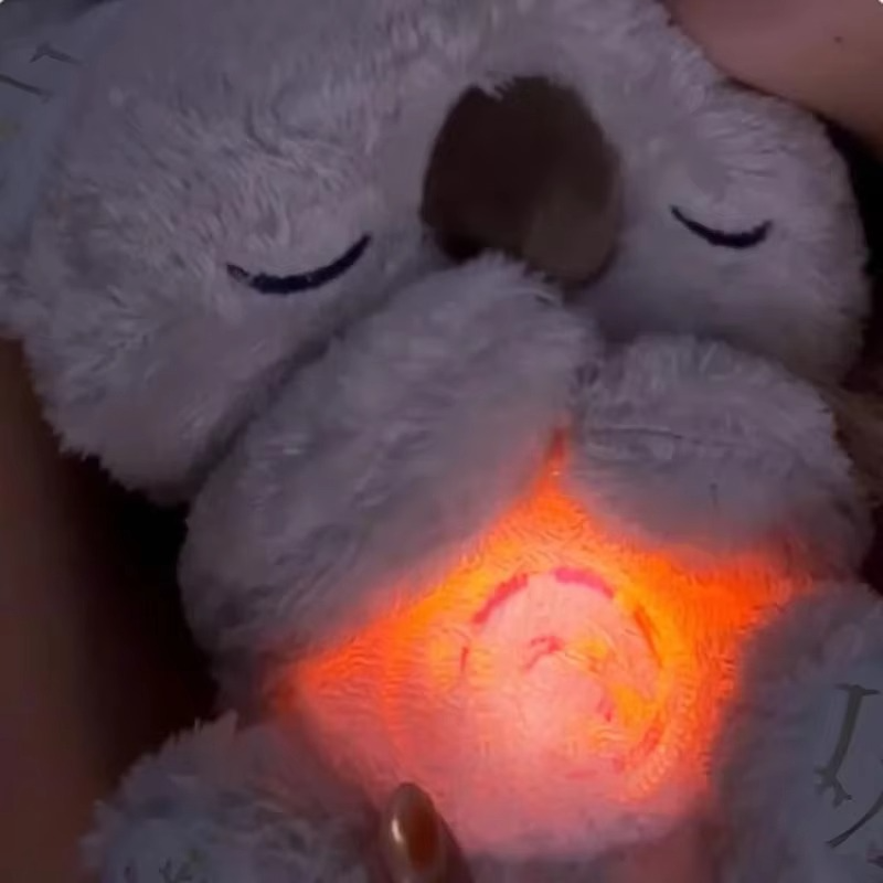 Soft Koala Nightlight Plush Toy with Calming Sounds - Hehif