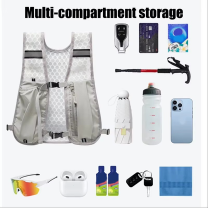 Lightweight Water Backpack With Reflective Panels And Ventilated Mesh