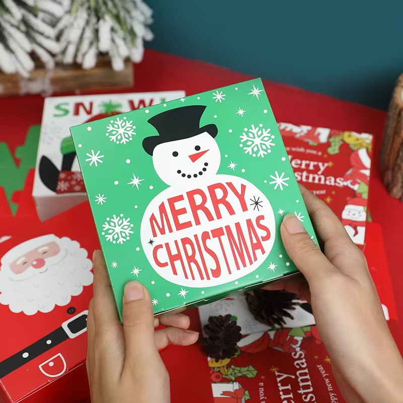 Festive Holiday Gift Boxes Set of 4
