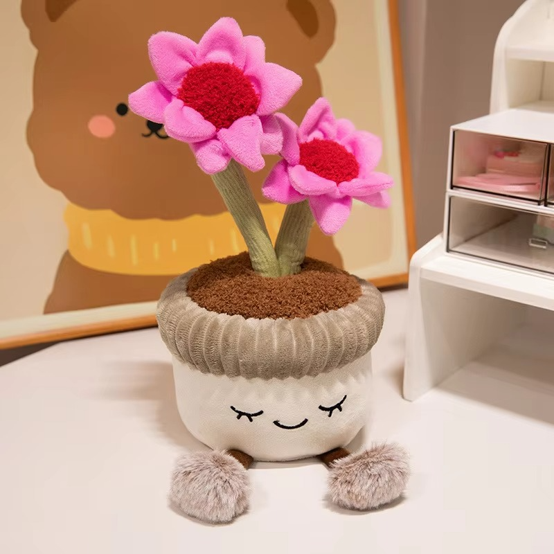 Colorful Flower Succulent Soft Cushion Pillow