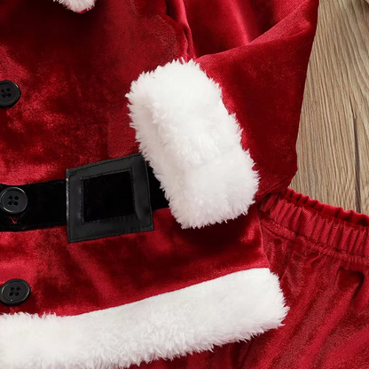 Kids Festive Santa Outfit 3 Piece Set