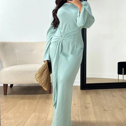 Elegant Muslim Maxi Abaya Dress for Women