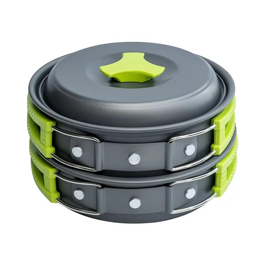 Compact Outdoor Cooking Kit with Collapsible Utensils and Carry Bag - Hehif