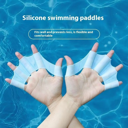 Soft Silicone Swimming Paddles for Adults and Kids