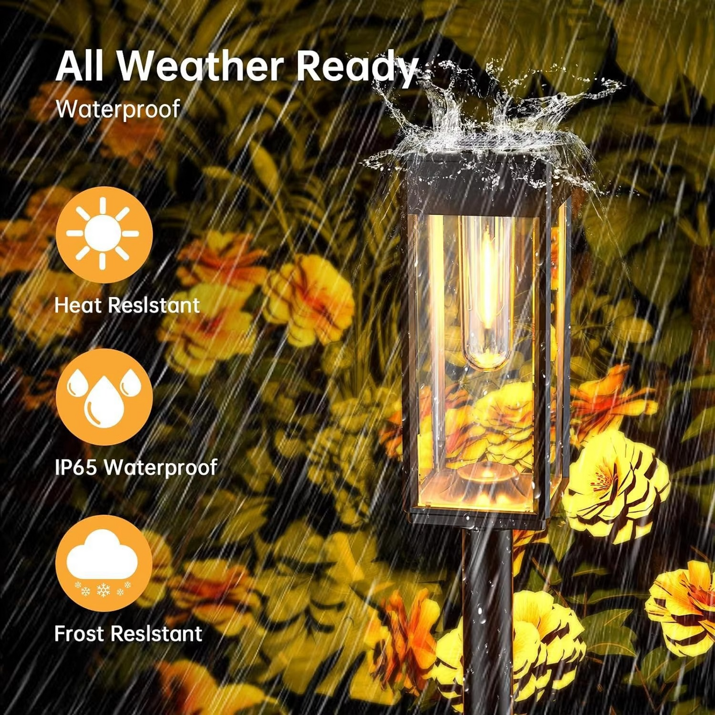 Bright Outdoor Solar Powered Walkway Lights