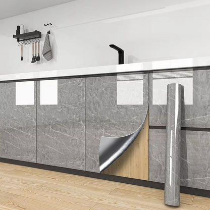 Easy Peel Stick Vinyl Wall Covering for Bath and Kitchen