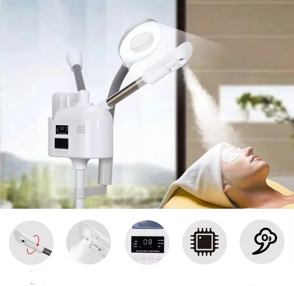 Advanced Facial Steamer with LED Light and Nano Mist