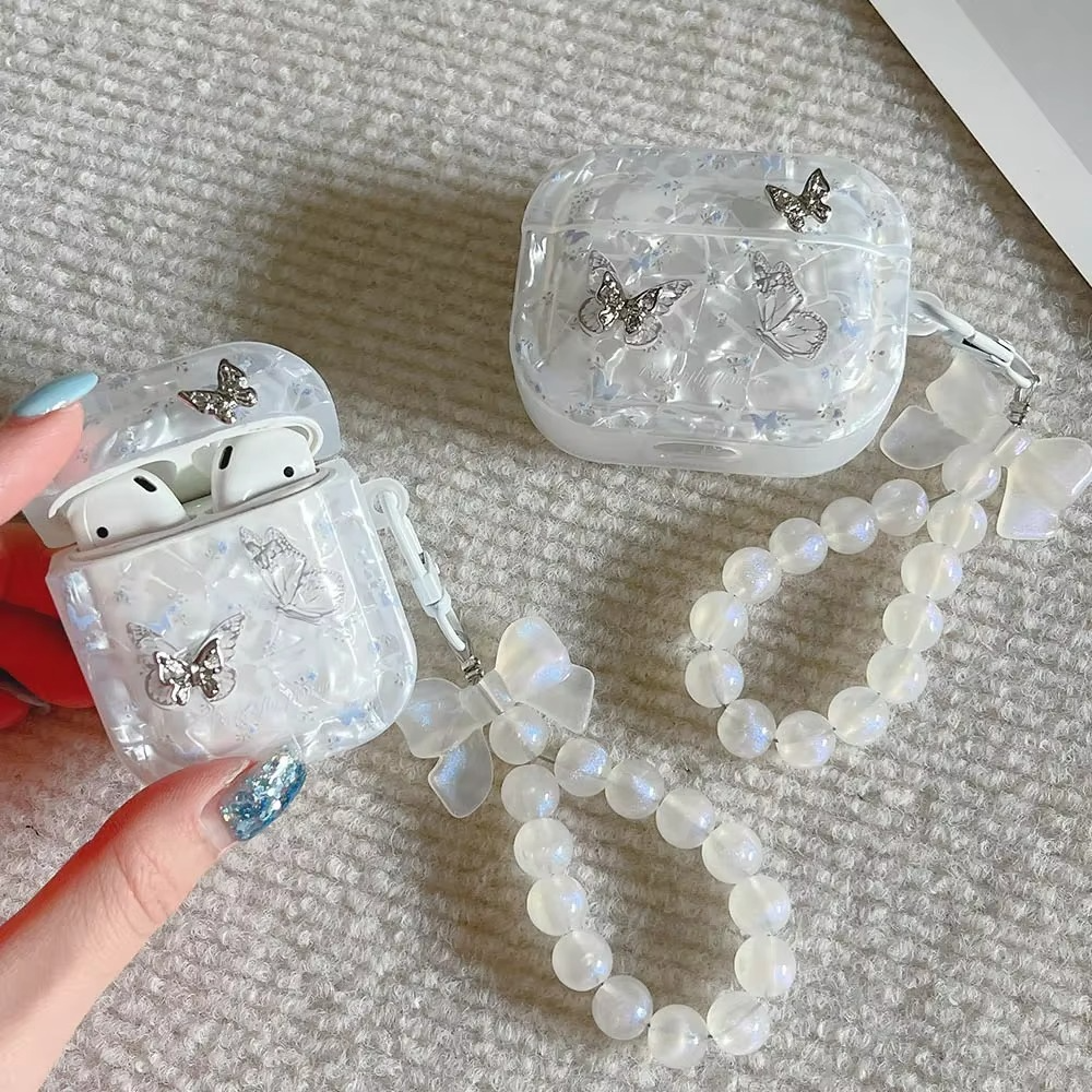 Premium Protective AirPods Case with Sparkle Pendant