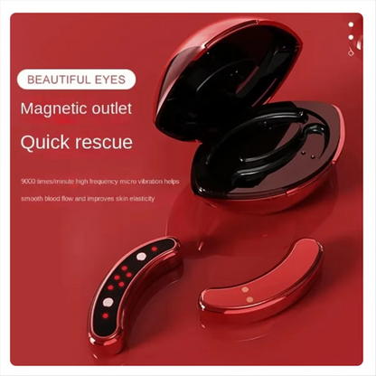 Compact Eye Massager with Soothing Heat for Puffy Eyes Relief