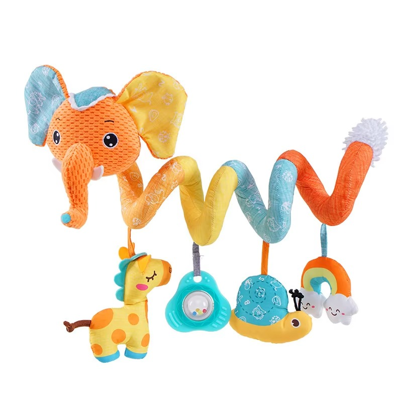 Fun Baby Car Toy with Spiral Teether Activity Center