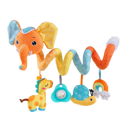 Fun Baby Car Toy with Spiral Teether Activity Center