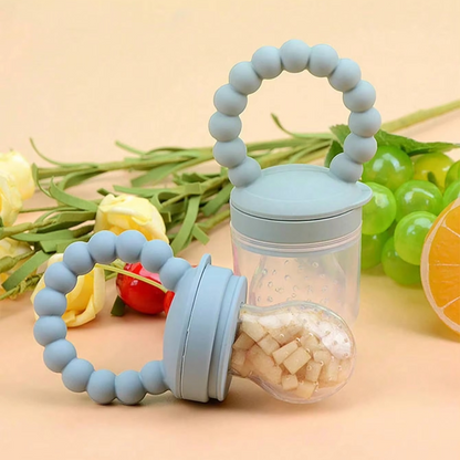 Soft Baby Fruit Pacifier Set with Easy Grip Handles