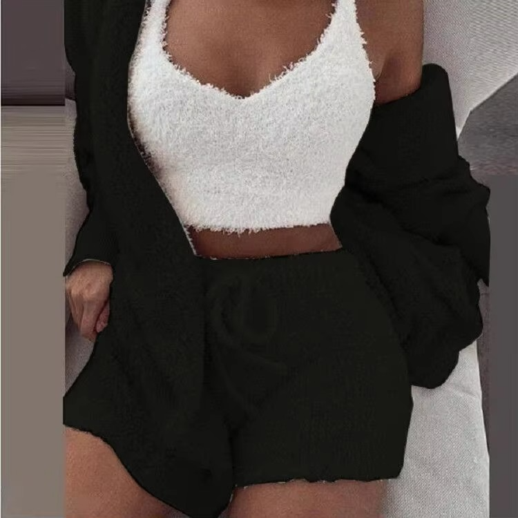 Soft Women's Warm Sleepwear Pajama Set