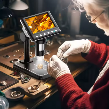 Portable HD Microscope with 4.3'' Screen – 1000X Zoom