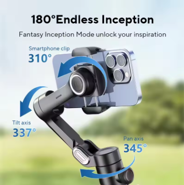 Portable Phone Steady Cam With 3 Axis Stabilizer