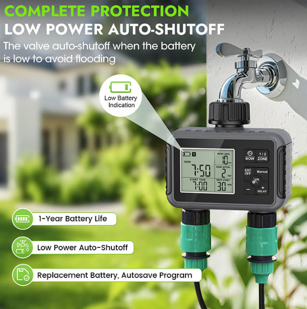 Programmable Water Timer with Digital LCD Screen