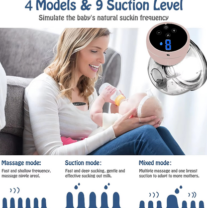 Portable Rechargeable Breast Pump with 3 Settings