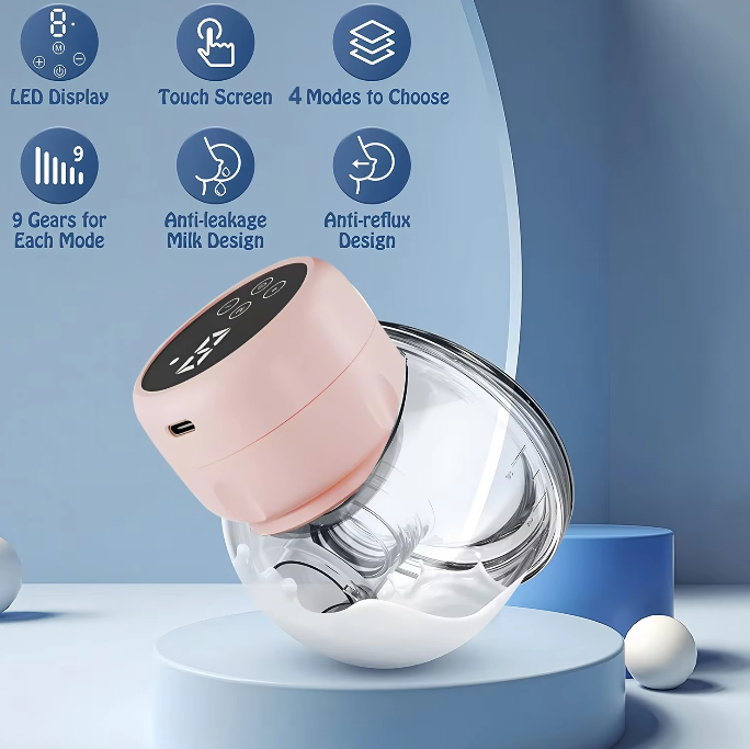 Portable Rechargeable Breast Pump with 3 Settings