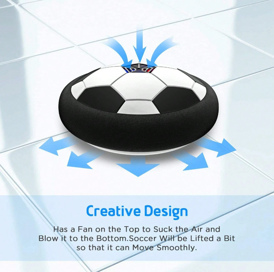 Fun Glow Floating Football for Boys – Indoor LED Ball