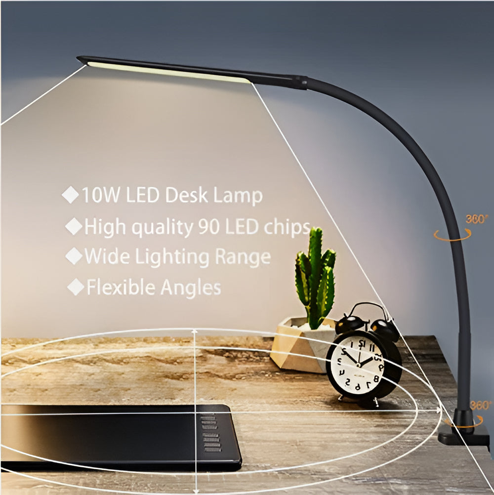 Adjustable LED Table Lamp with Flexible Arm
