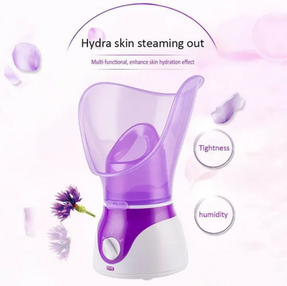 Portable Facial Steamer with Adjustable Heat and Essential Oil Tray