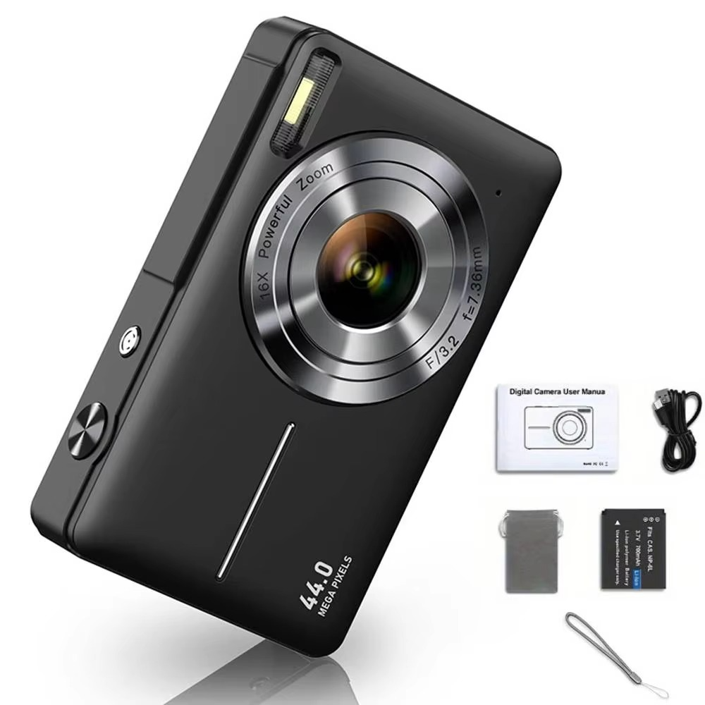Kids' HD Digital Camera 44MP with 16X Zoom