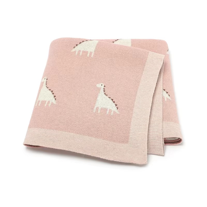 Cozy Baby Blanket with Dinosaur Print