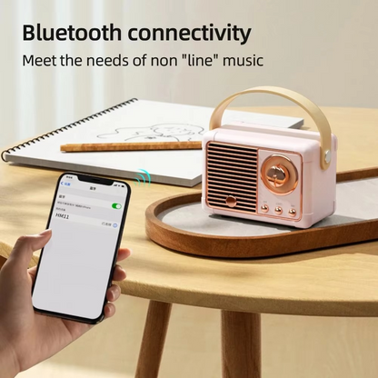 Classic Portable Bluetooth Speaker with Deep Bass
