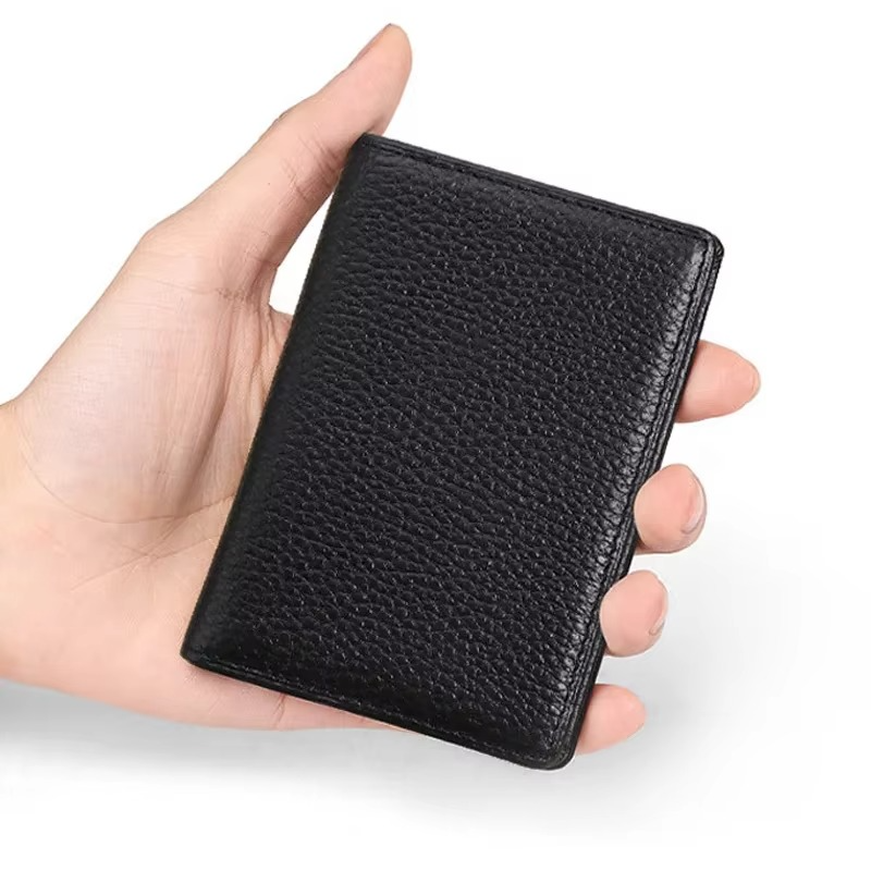 Thin Leather Mens Card Holder Wallet