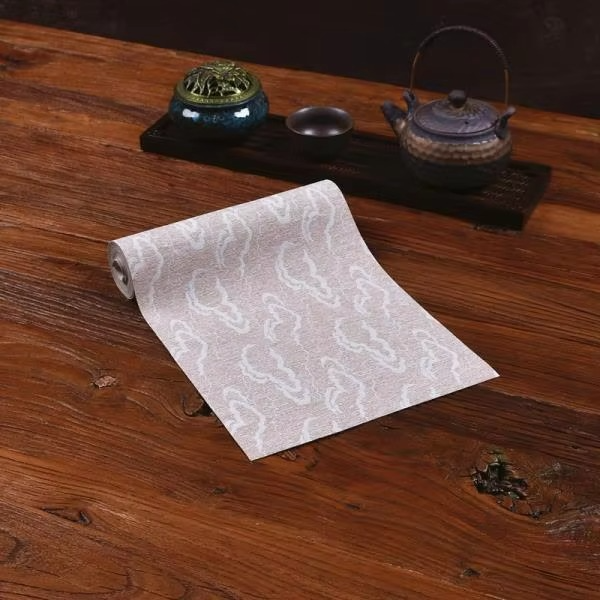 Elegant Waterproof Table Runner Green Leaf Tea Table Mat
