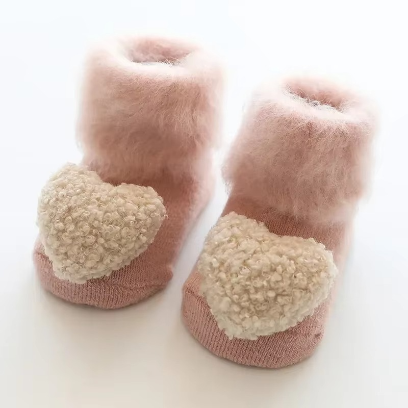 Soft Fleece Baby Socks for Warmth and Grip