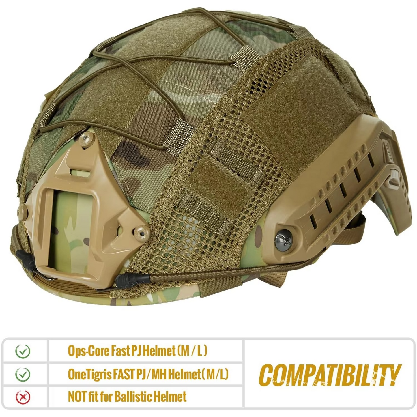 Tactical Camo Army Helmet Cover