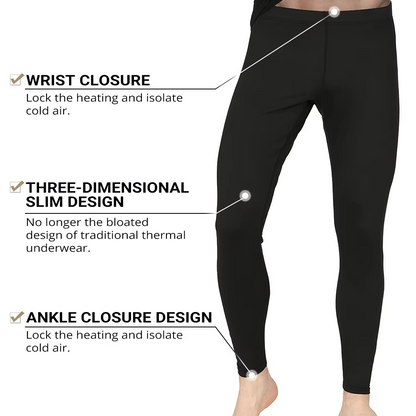 Warm Thermal Underwear Set for Men Base Layer Top Bottom