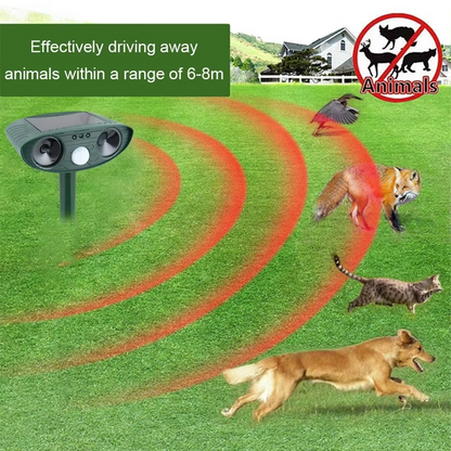 Outdoor Motion Activated Pest Repeller for Lawns
