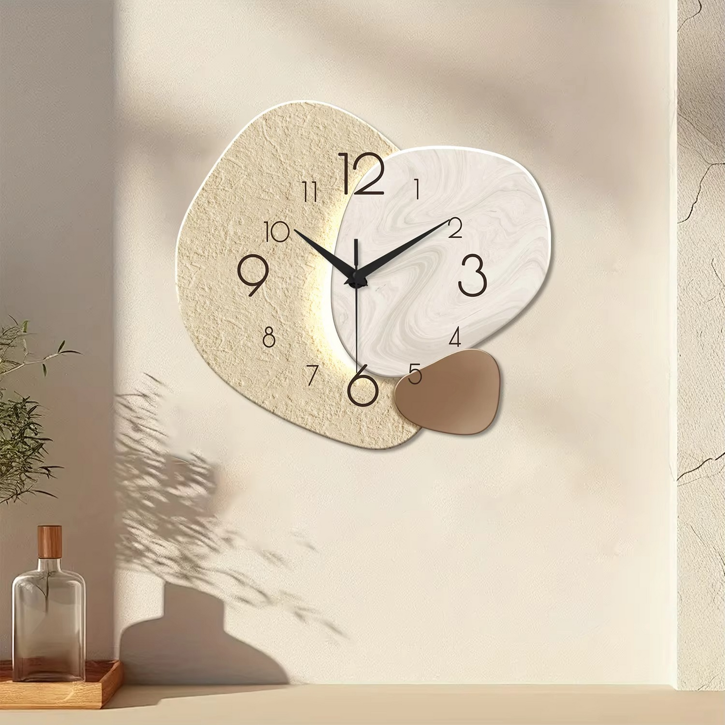 Quiet Slim Digital Wall Clock for Home Decor