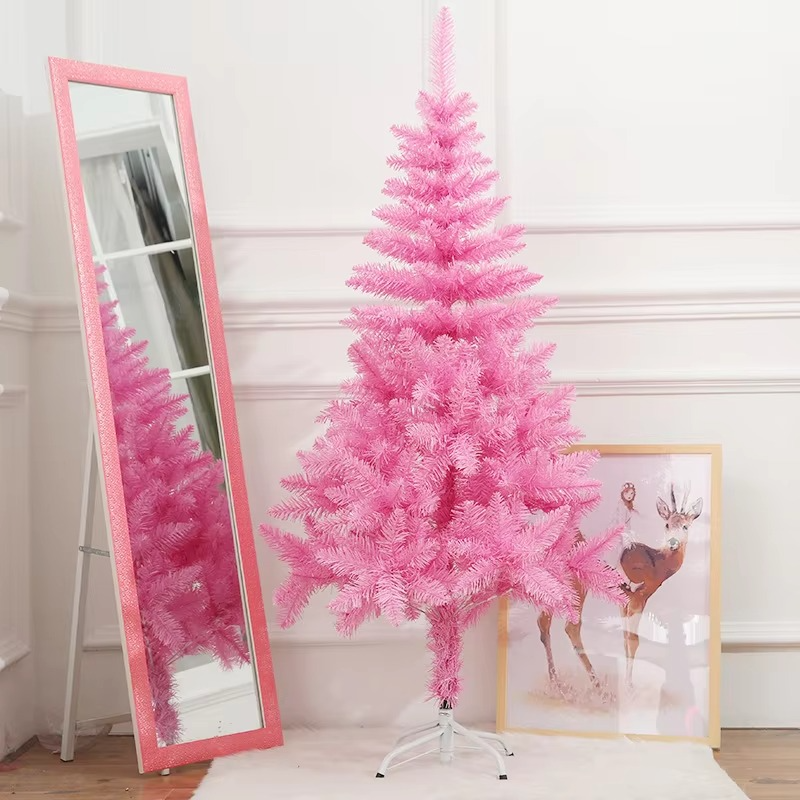 Red Artificial Christmas Tree Decor for Home Display