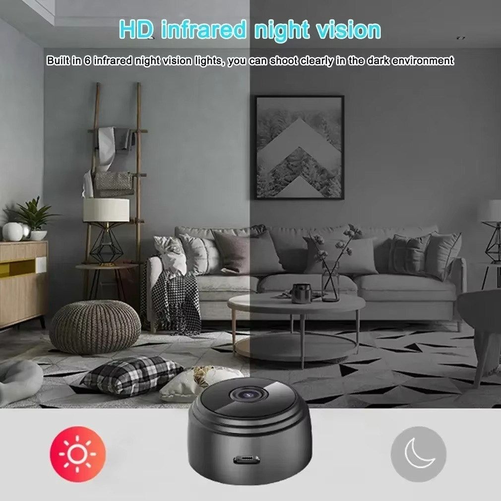 Small WiFi 720P Home Security Camera with Phone App
