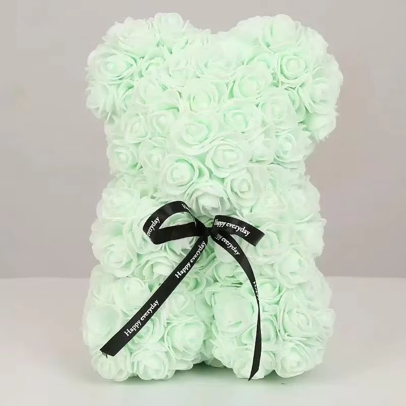 Lovely Rose Teddy Bear Figure in Gift Box