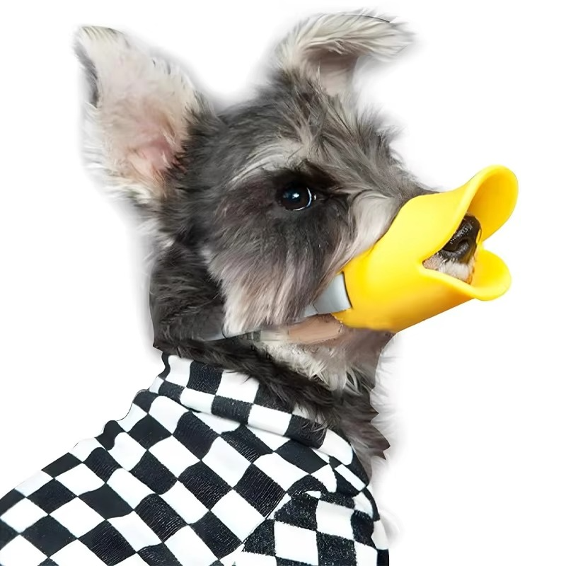 Comfortable Rubber Pet Muzzle for Small to Large Dogs