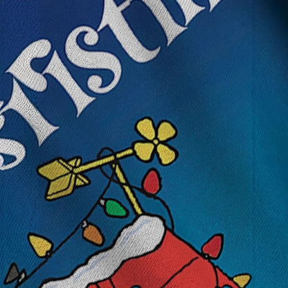 Festive Holiday Graphic Hooded Sweatshirt for Men