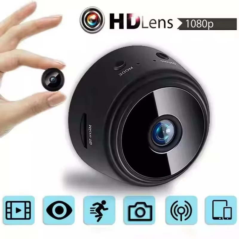 Compact 1080p WiFi Home Surveillance Camera with Night Vision