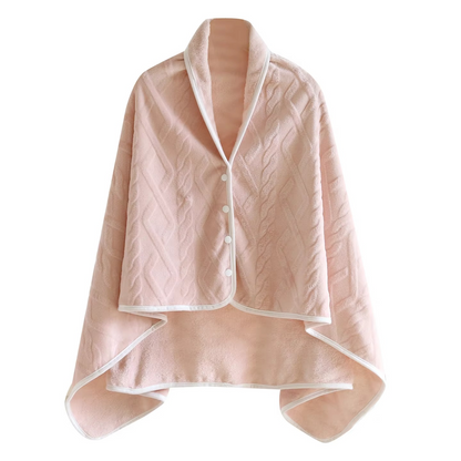 Soft Plush Shawl Blanket for Winter Warmth - Hehif