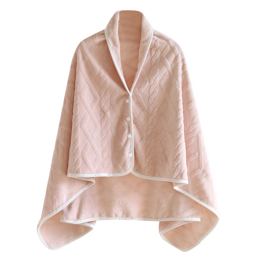 Soft Plush Shawl Blanket for Winter Warmth - Hehif