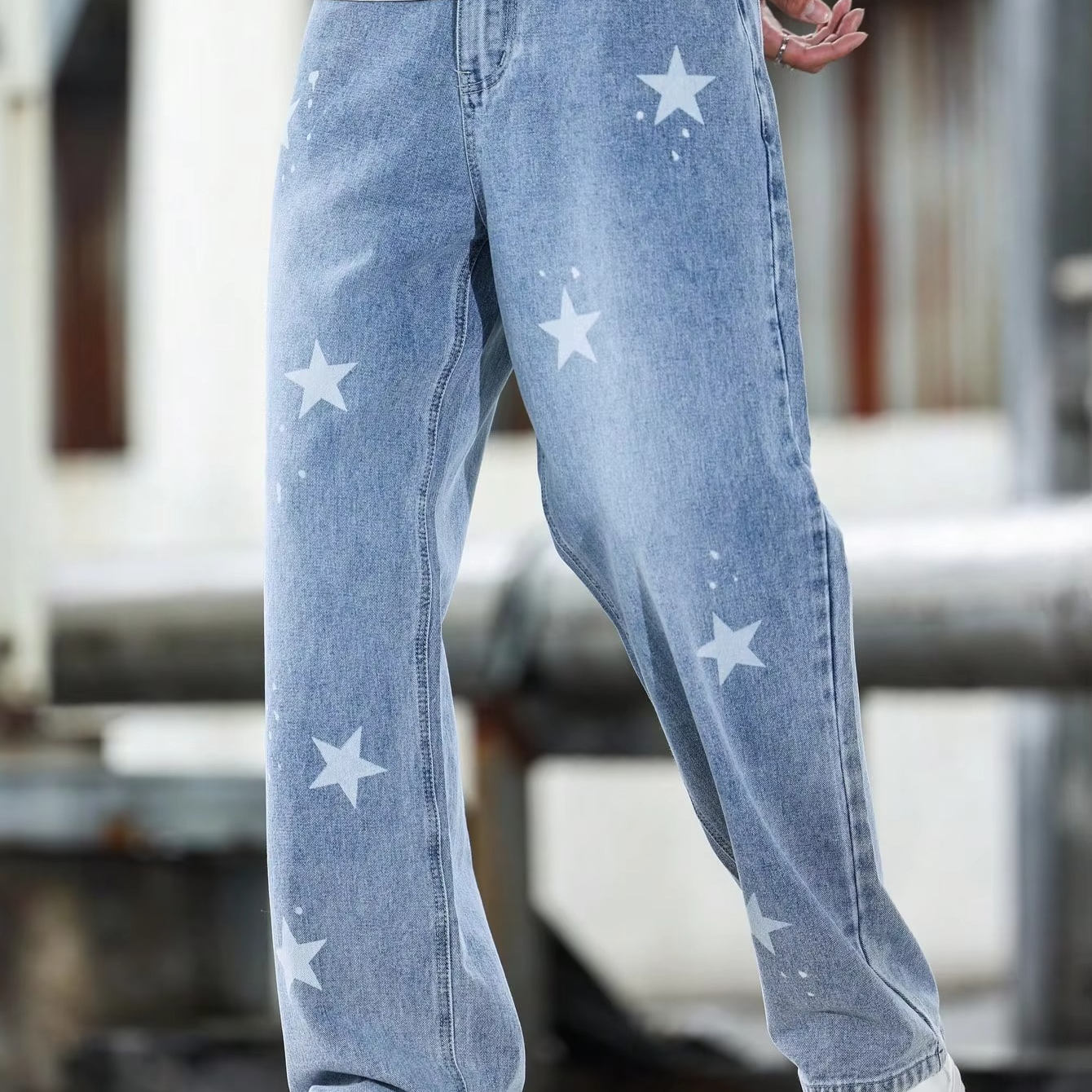 Comfortable Fit Relaxed Blue Jeans Pants