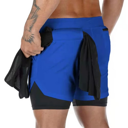 Men's Athletic Running Shorts with Secure Pocket