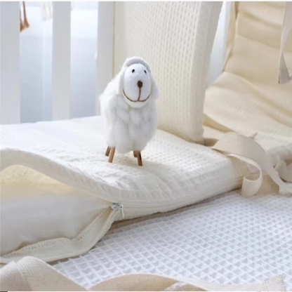 Soft Breathable Baby Crib Bumper Pad for Nursery Safety